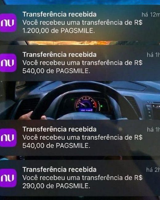 Transferências recebidas